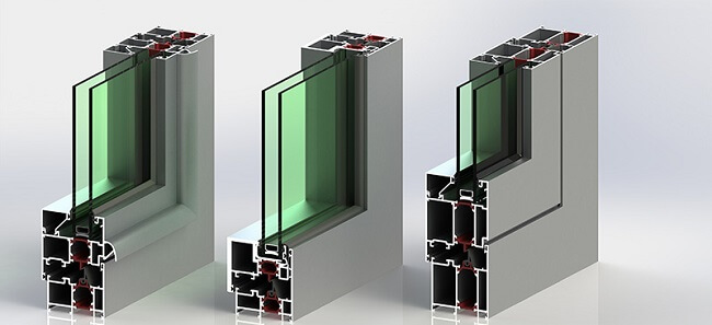 انواع پنجره‌های آلومینیومی دوجداره